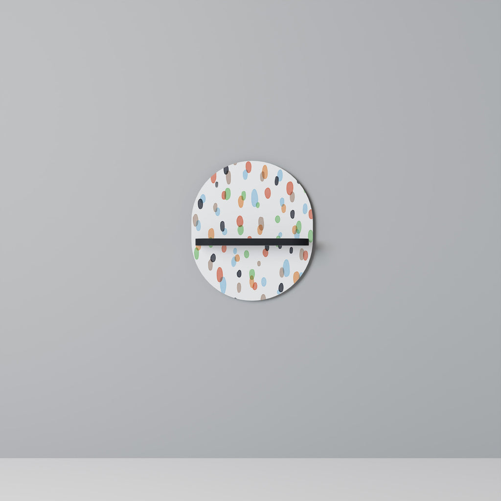 ENERGETIC SPOTS Ovales Kunstregal in Schwarz