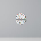 ENERGETIC SPOTS Ovales Kunstregal in Schwarz