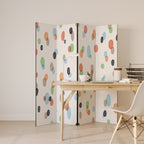 ENERGETIC SPOTS 4-Panel Room Divider