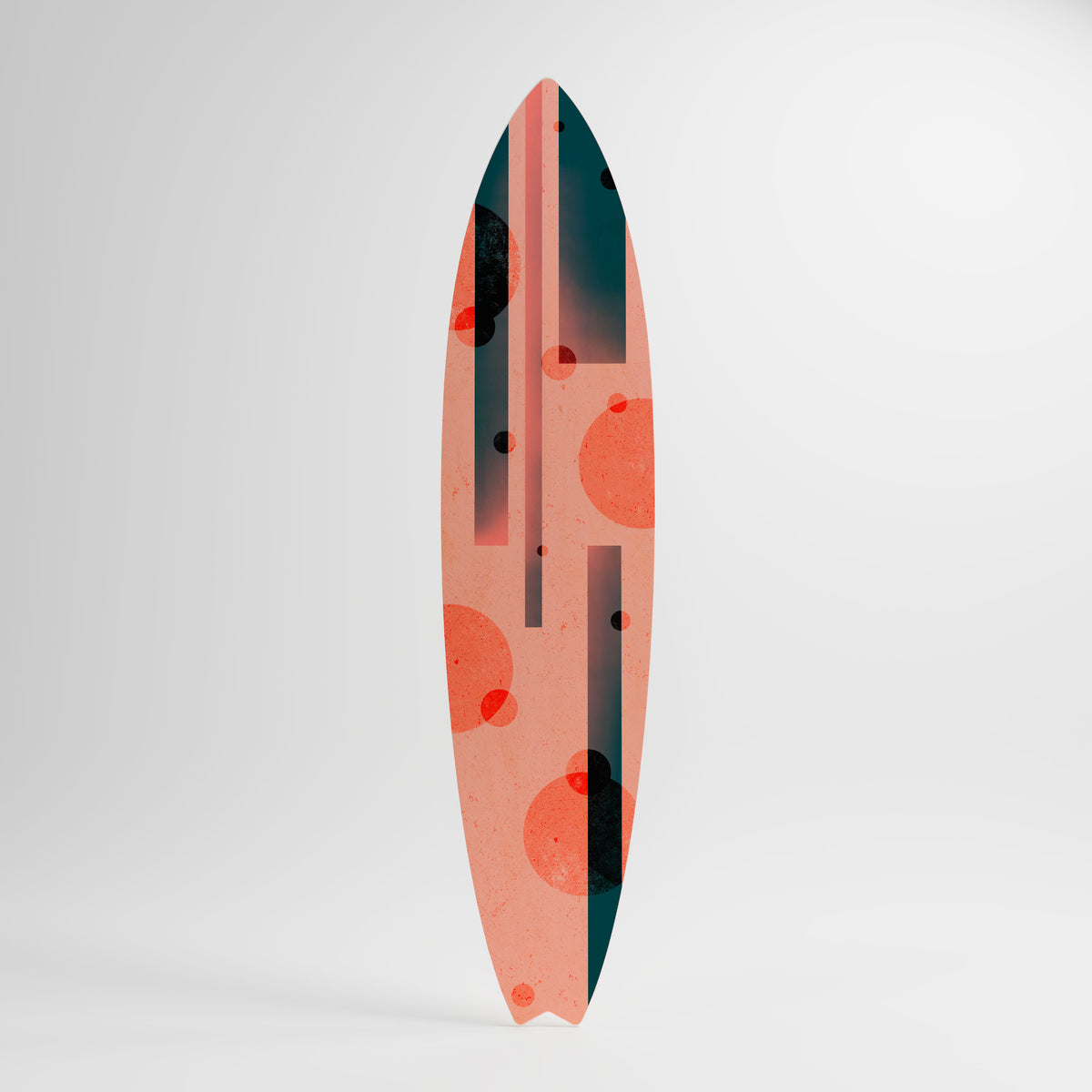 BLUSHED SPECTRUM Deko-Surfboard