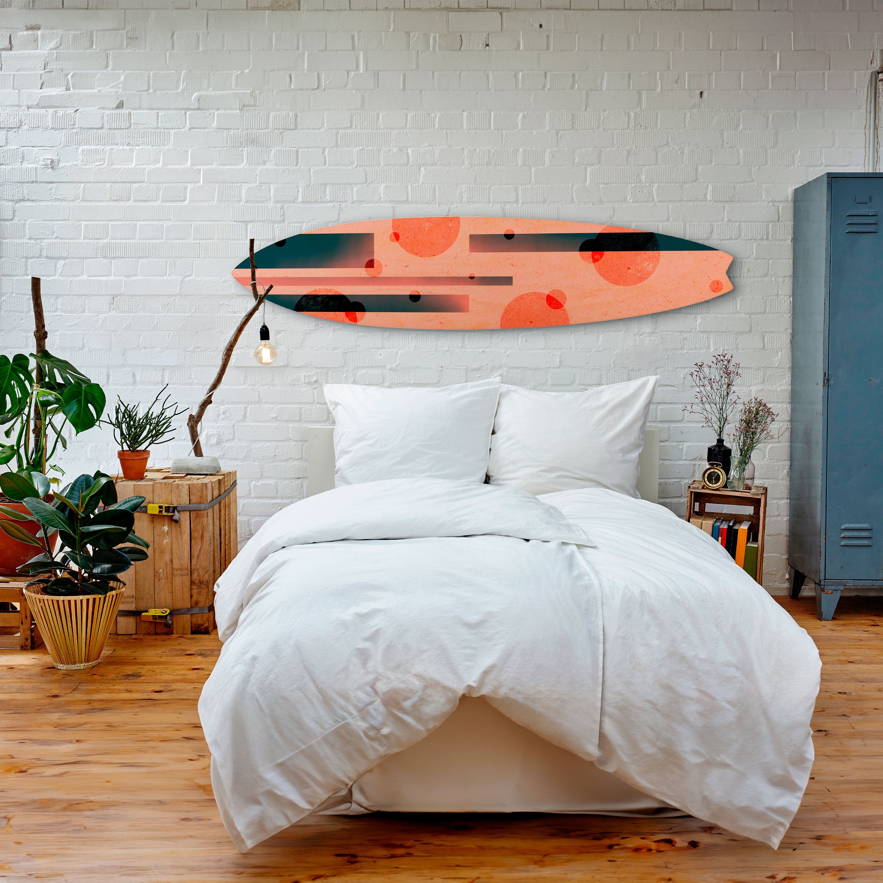 BLUSHED SPECTRUM Deko-Surfboard