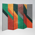 MAKESHIFT ARTISTRY Dekorativer Paravent - 6-teilig