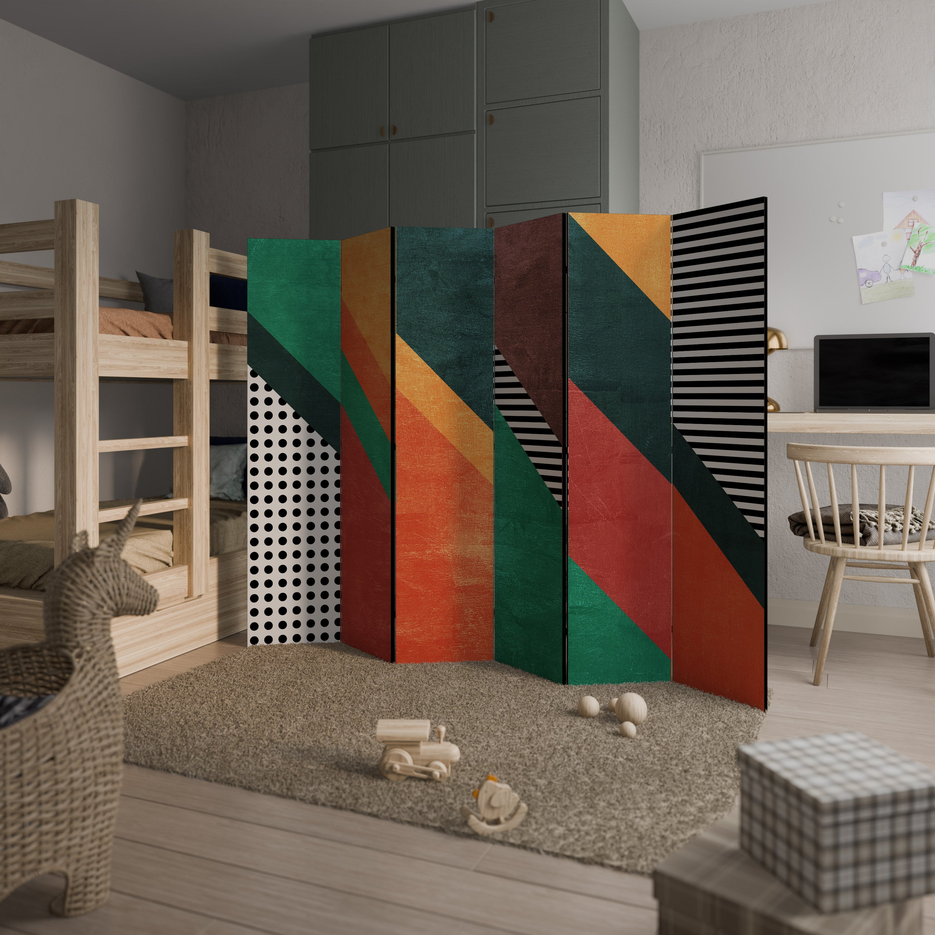 MAKESHIFT ARTISTRY 6-teiliger Paravent