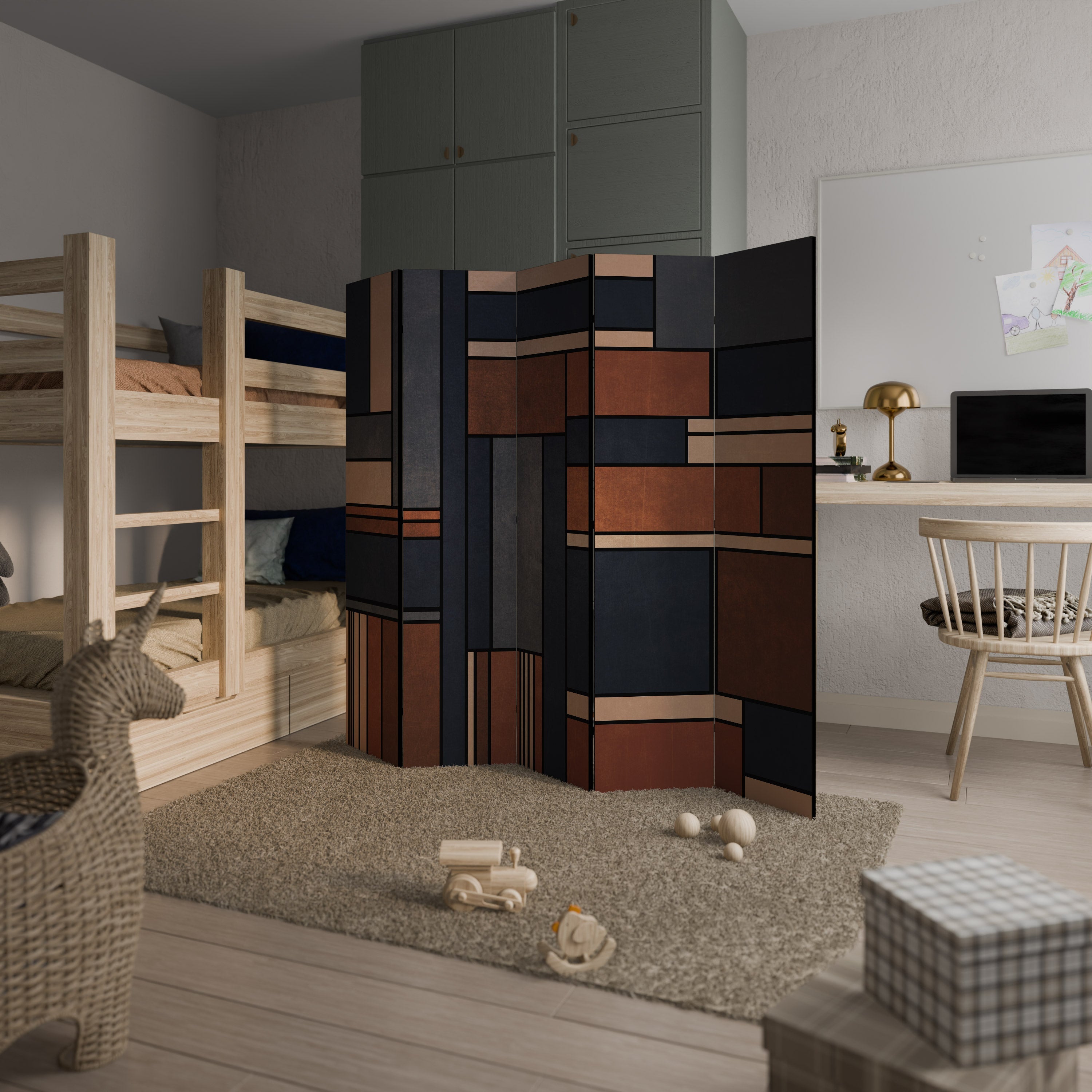 INTREPID FORMATION Decorative 5-Panel Room Divider