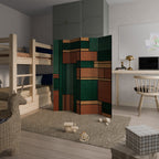 EARTHY FIGURES 4-teiliger Paravent