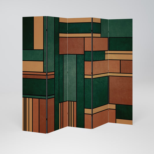 EARTHY FIGURES 5-teiliger Paravent