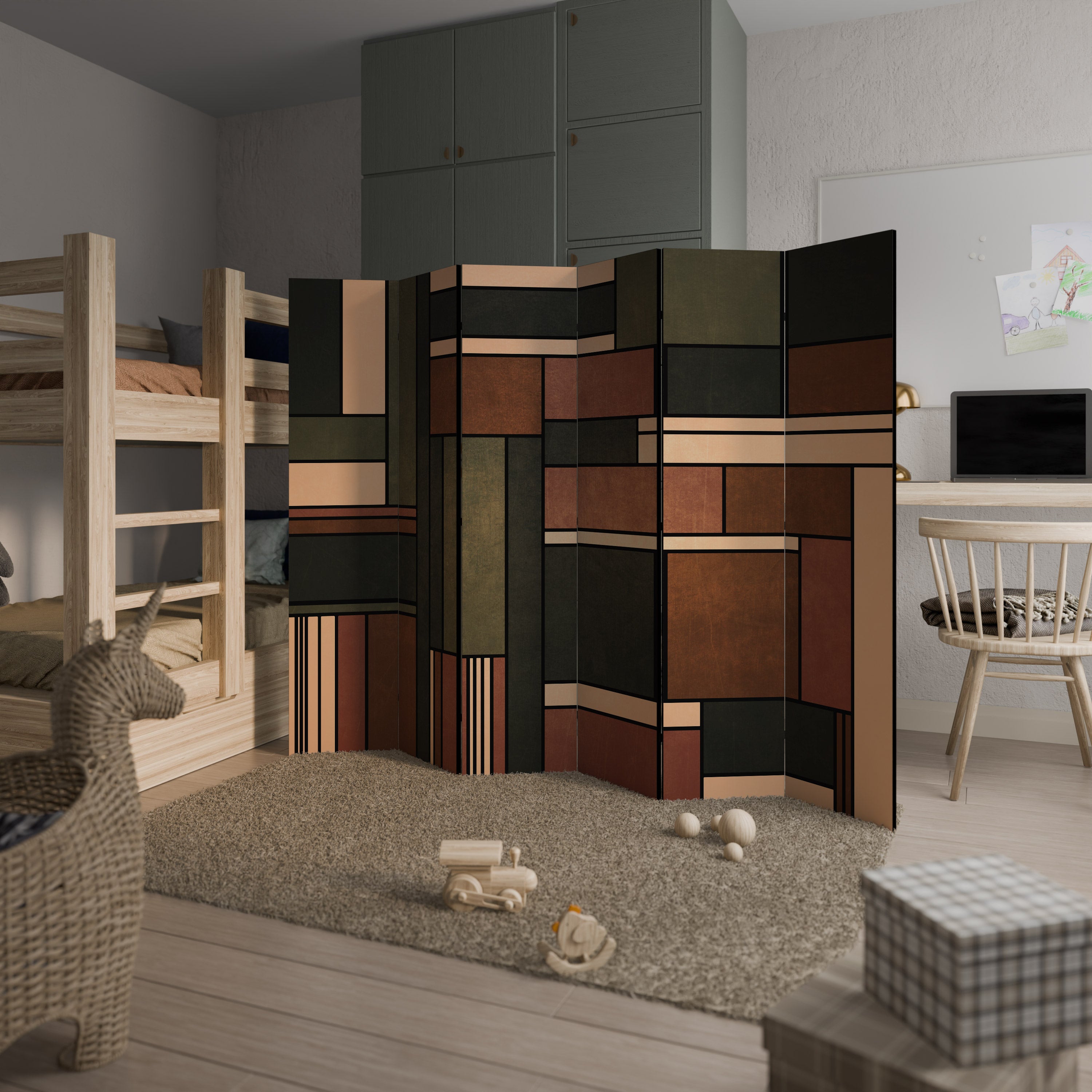 FIGURES OF NATURE 6-teiliger Paravent