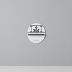 MYTHIC STITCH Ovales Kunstregal in Schwarz