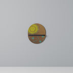 SUNSHINE PRAISE Ovales Kunstregal in Schwarz