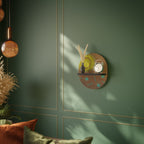 SUNSHINE PRAISE Ovales Kunstregal in Schwarz