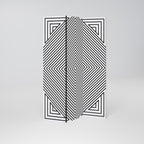 POLYGON ILLUSION 3-Panel Room Divider