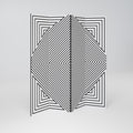 POLYGON ILLUSION Dekorativer Paravent - 4-teilig