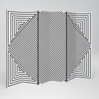 POLYGON ILLUSION Dekorativer Paravent - 6-teilig