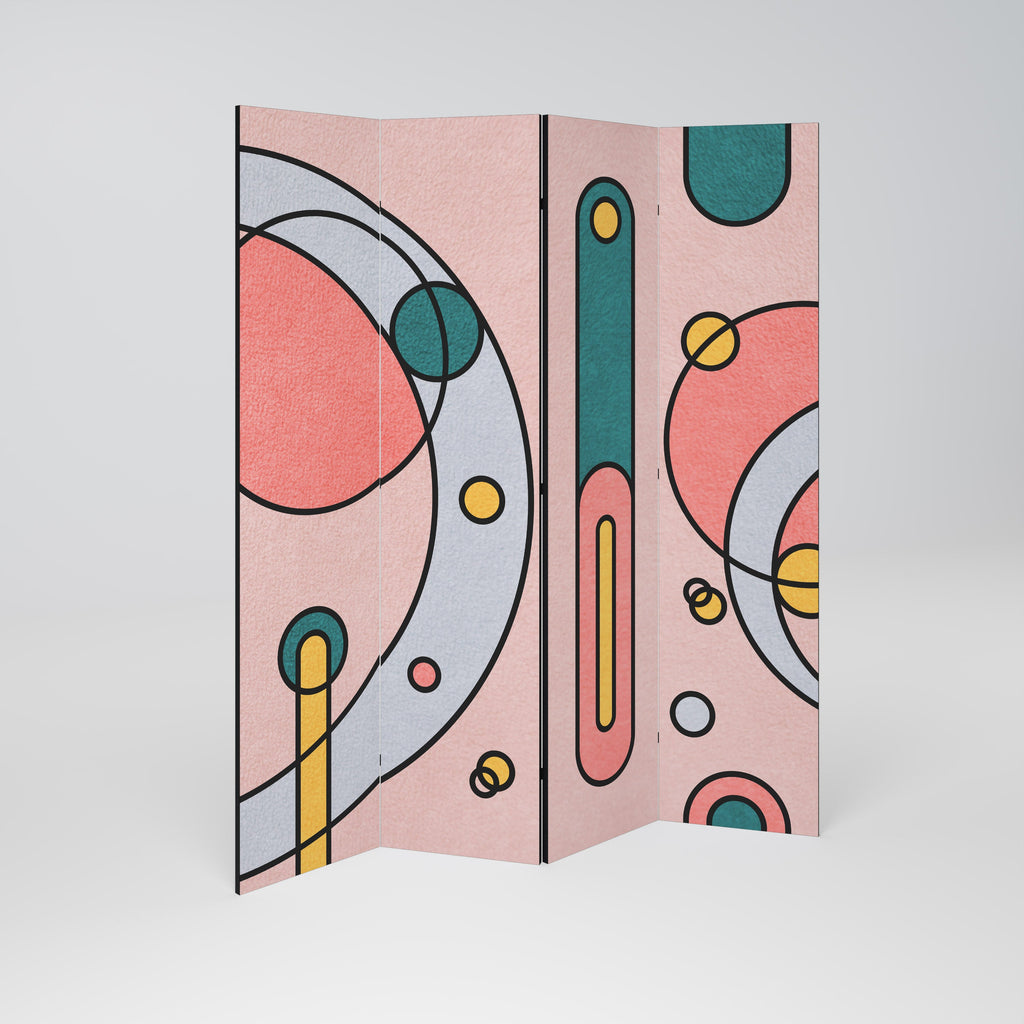 GOSSAMER ECHOES Decorative 4-Panel Room Divider