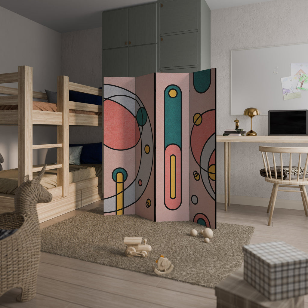 GOSSAMER ECHOES Decorative 4-Panel Room Divider