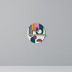 COOL STORY Oval Art Shelf In Oak Effect