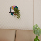 COOL STORY Round Art Shelf In Black Finish