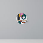 COOL STORY Rundes Kunstregal in Eiche-Optik