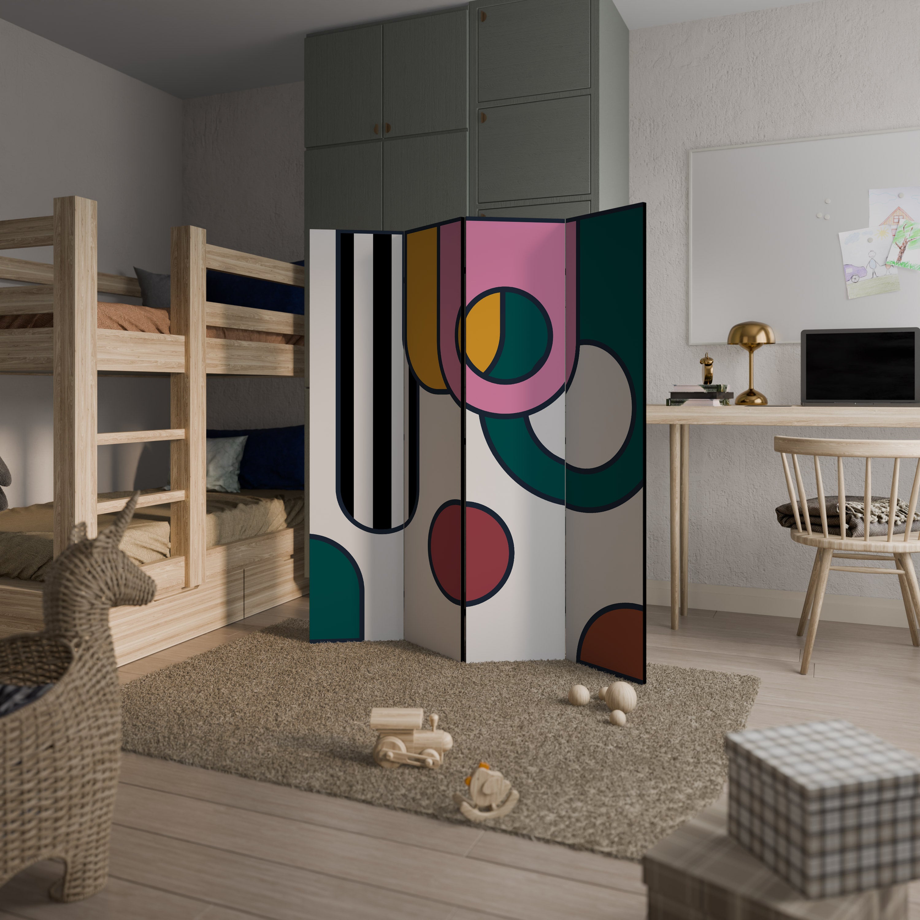 COOL STORY 4-teiliger Paravent