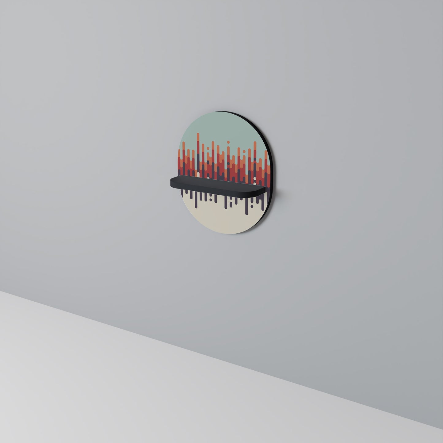 CHROMA CONTOURS Dekoratives Wandregal