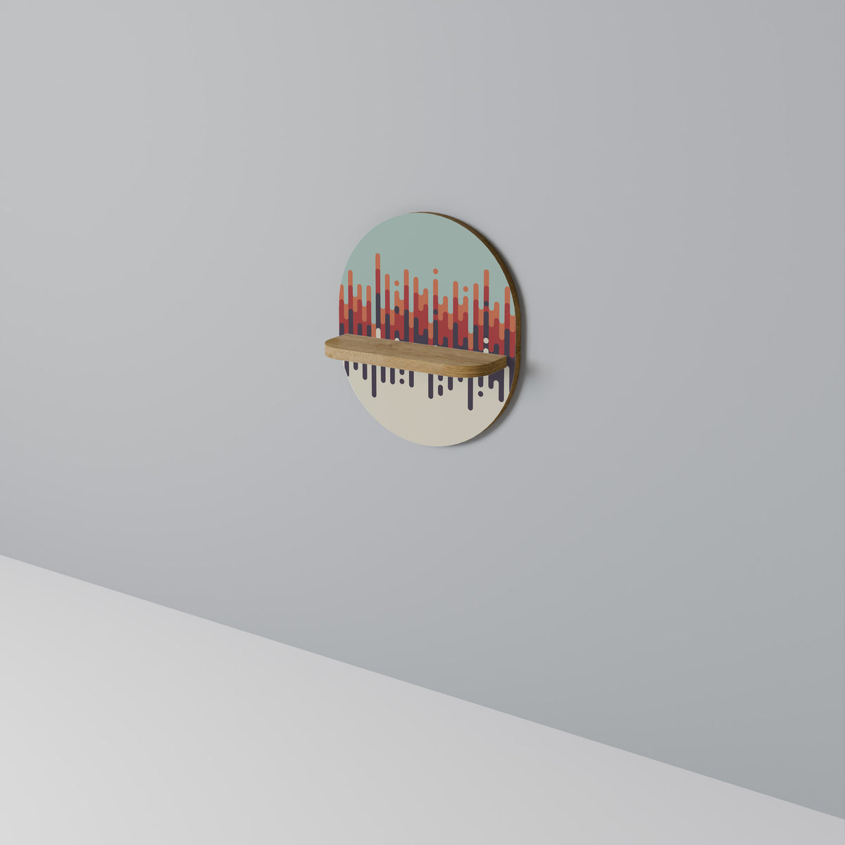 CHROMA CONTOURS Dekoratives Wandregal