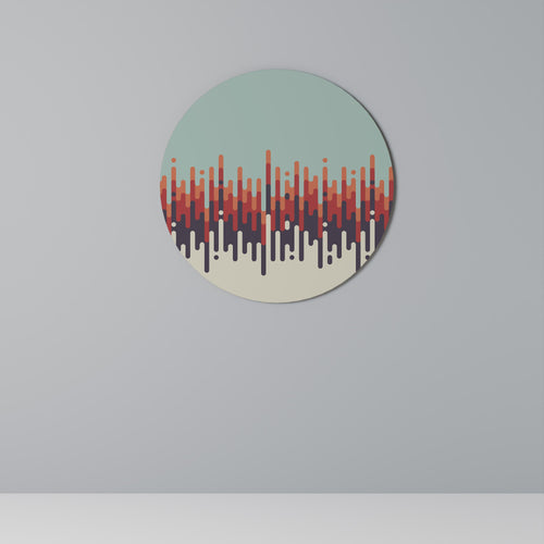 CHROMA CONTOURS Round Wall Art