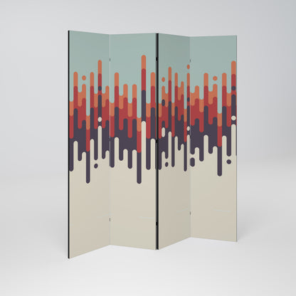 CHROMA CONTOURS 4-teiliger Paravent