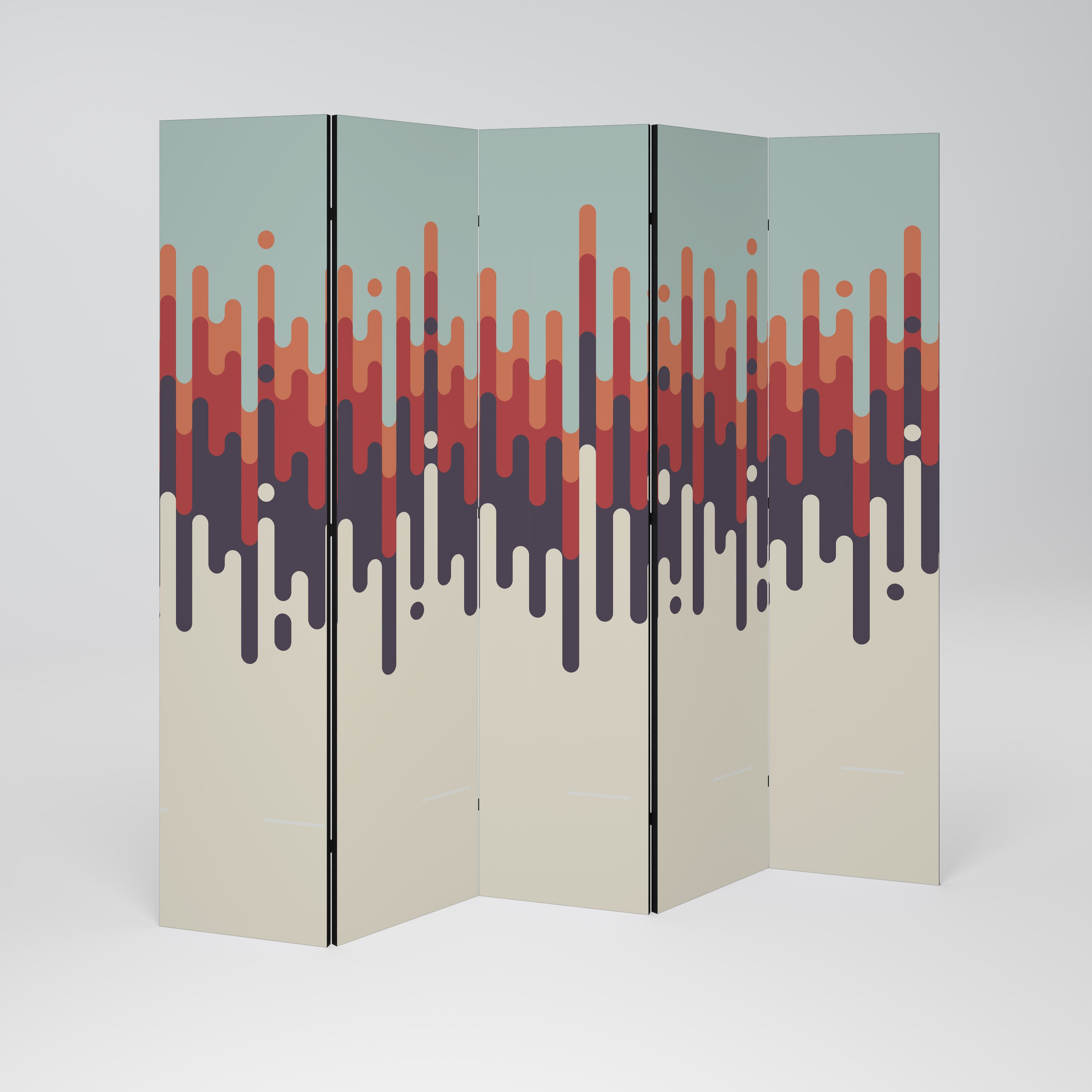 CHROMA CONTOURS 5-teiliger Paravent
