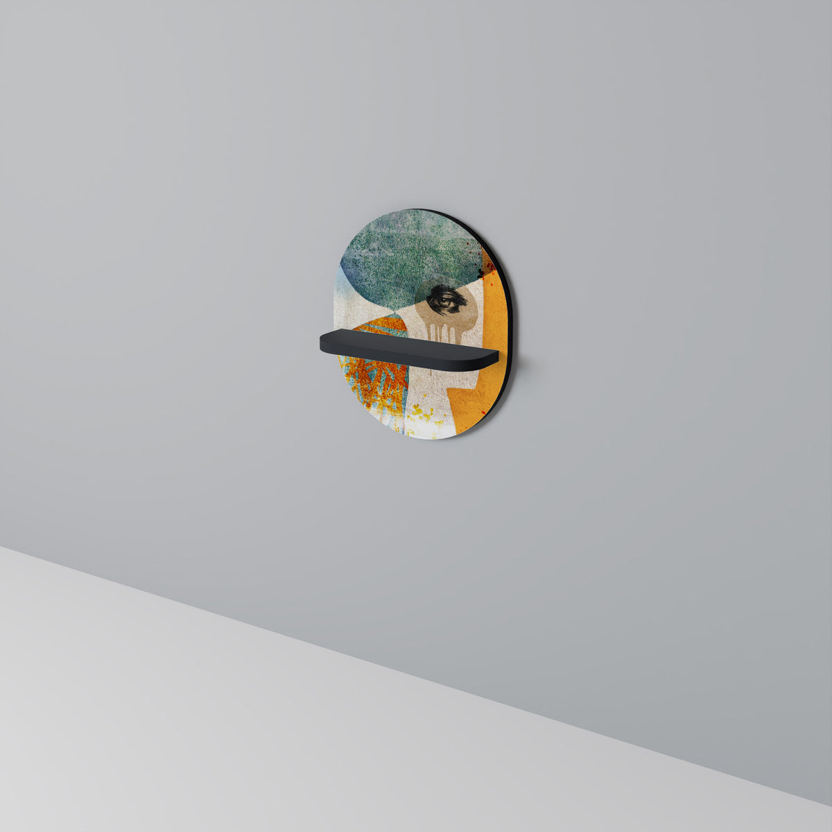 ABSTRACT FACES Dekoratives Wandregal