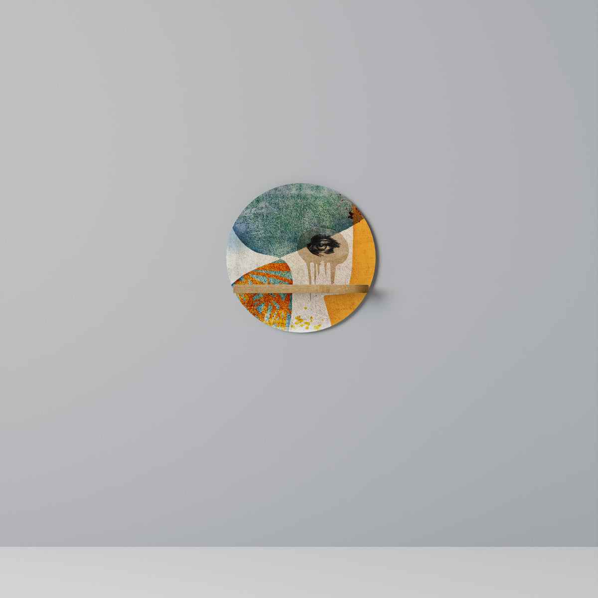 ABSTRACT FACES Dekoratives Wandregal