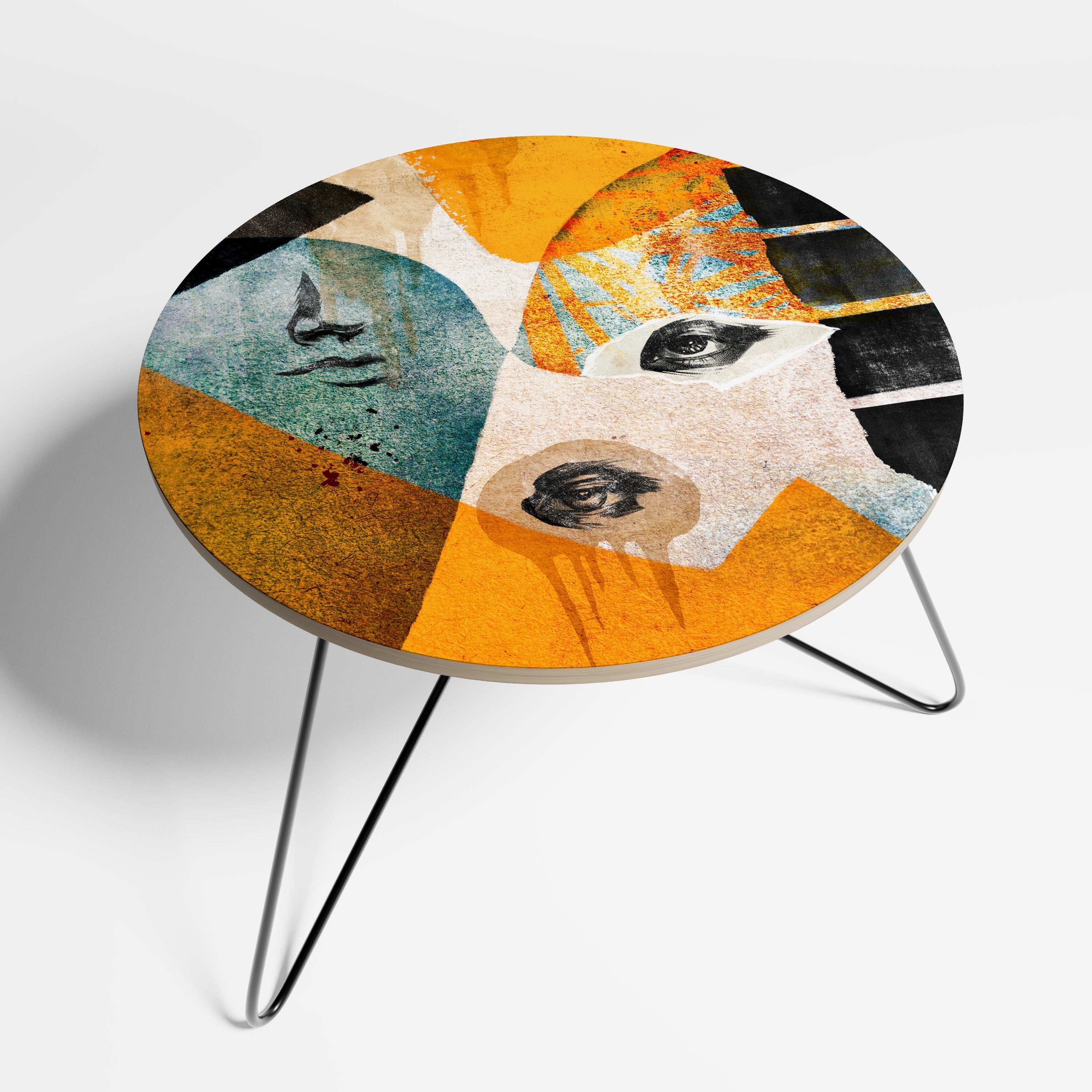 ABSTRACT FACES Couchtisch 60
