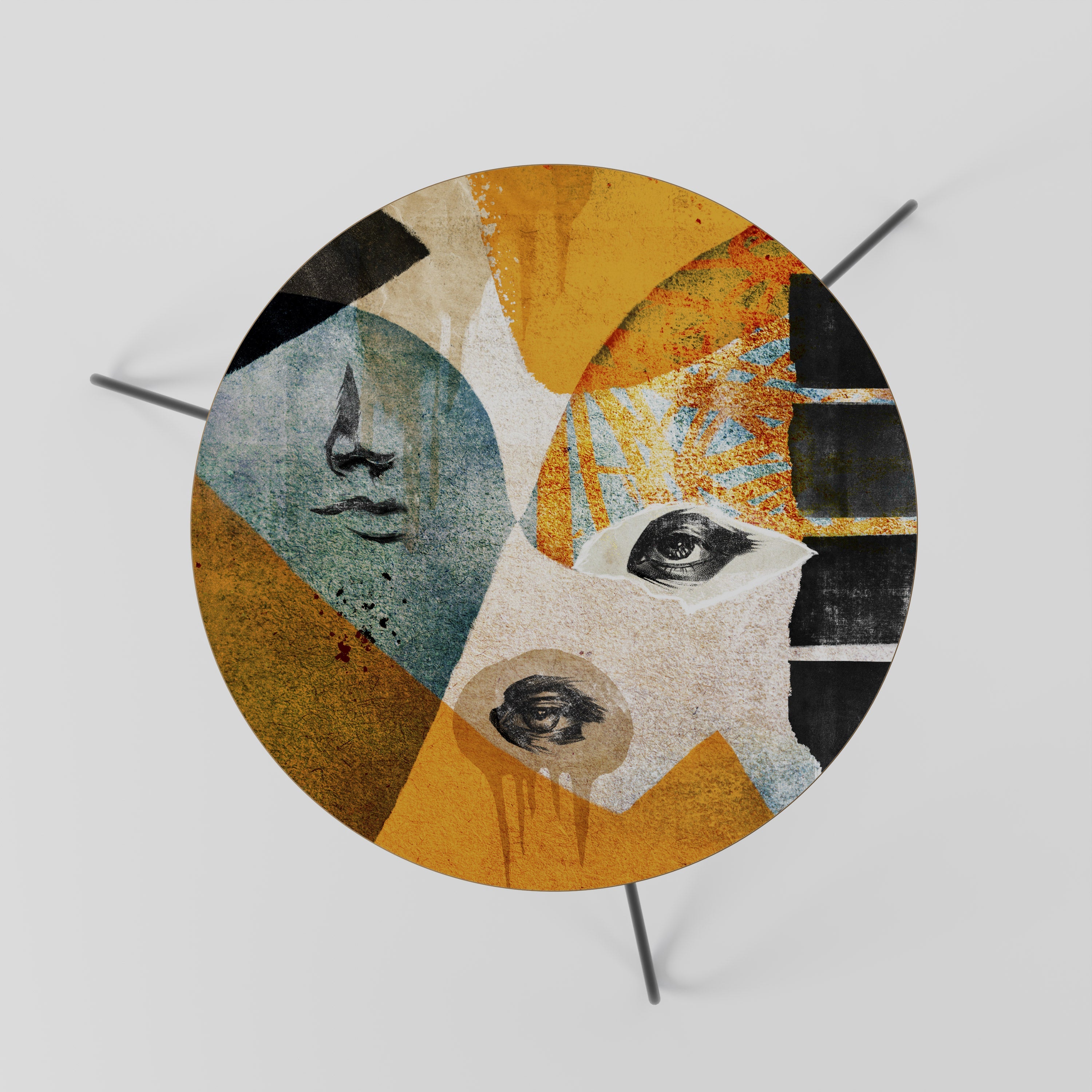 ABSTRACT FACES Couchtisch 60