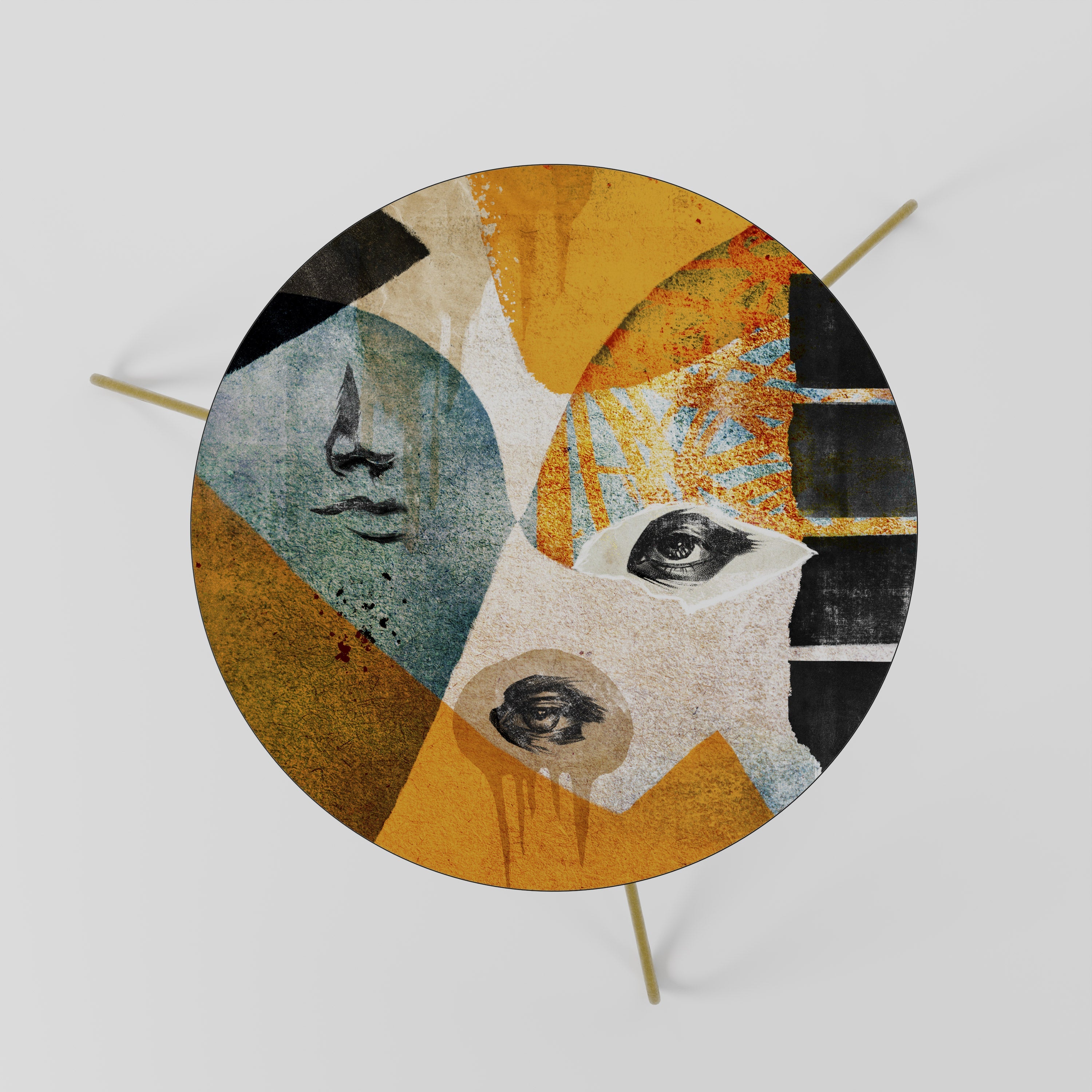 ABSTRACT FACES Couchtisch 60
