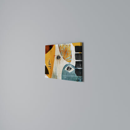 ABSTRACT FACES Horizontal Canvas Print