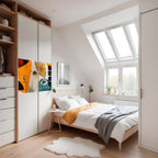 ABSTRACT FACES Selbstklebendes Horizontal-Poster