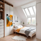 ABSTRACT FACES Selbstklebendes Poster - Hochformat