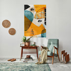 ABSTRACT FACES Selbstklebendes Poster - Hochformat