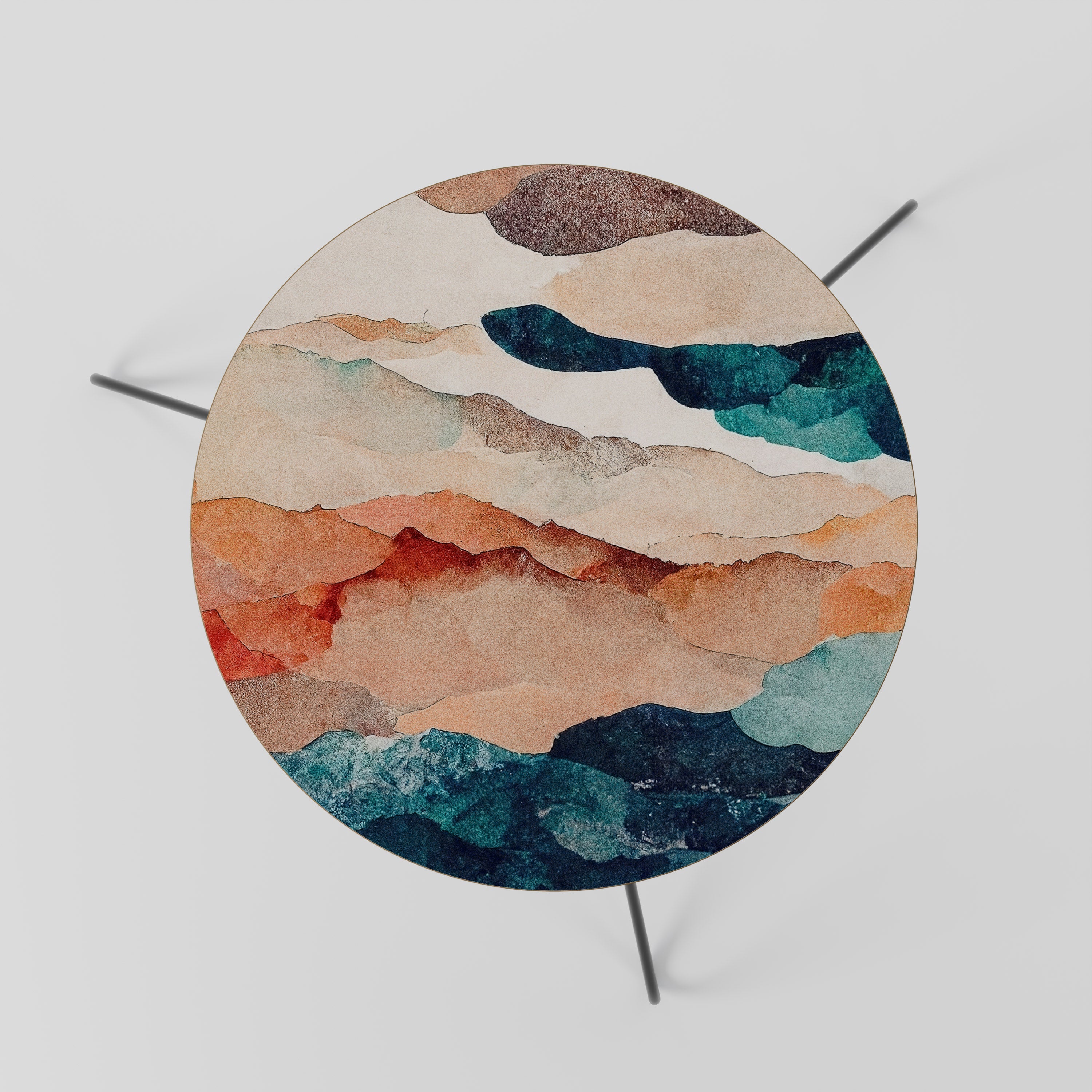 ABSTRACT LANDSCAPE Couchtisch 60
