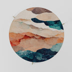 ABSTRACT LANDSCAPE Couchtisch Ø 69 cm