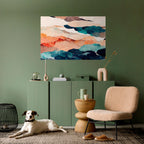 ABSTRACT LANDSCAPE Selbstklebendes Horizontal-Poster