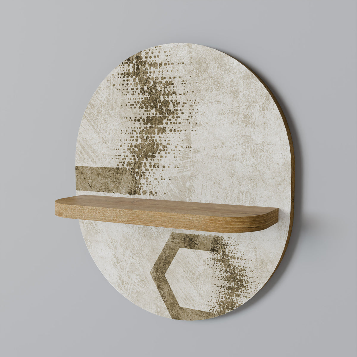 HEXAGONAL SHAPES Art Shelf