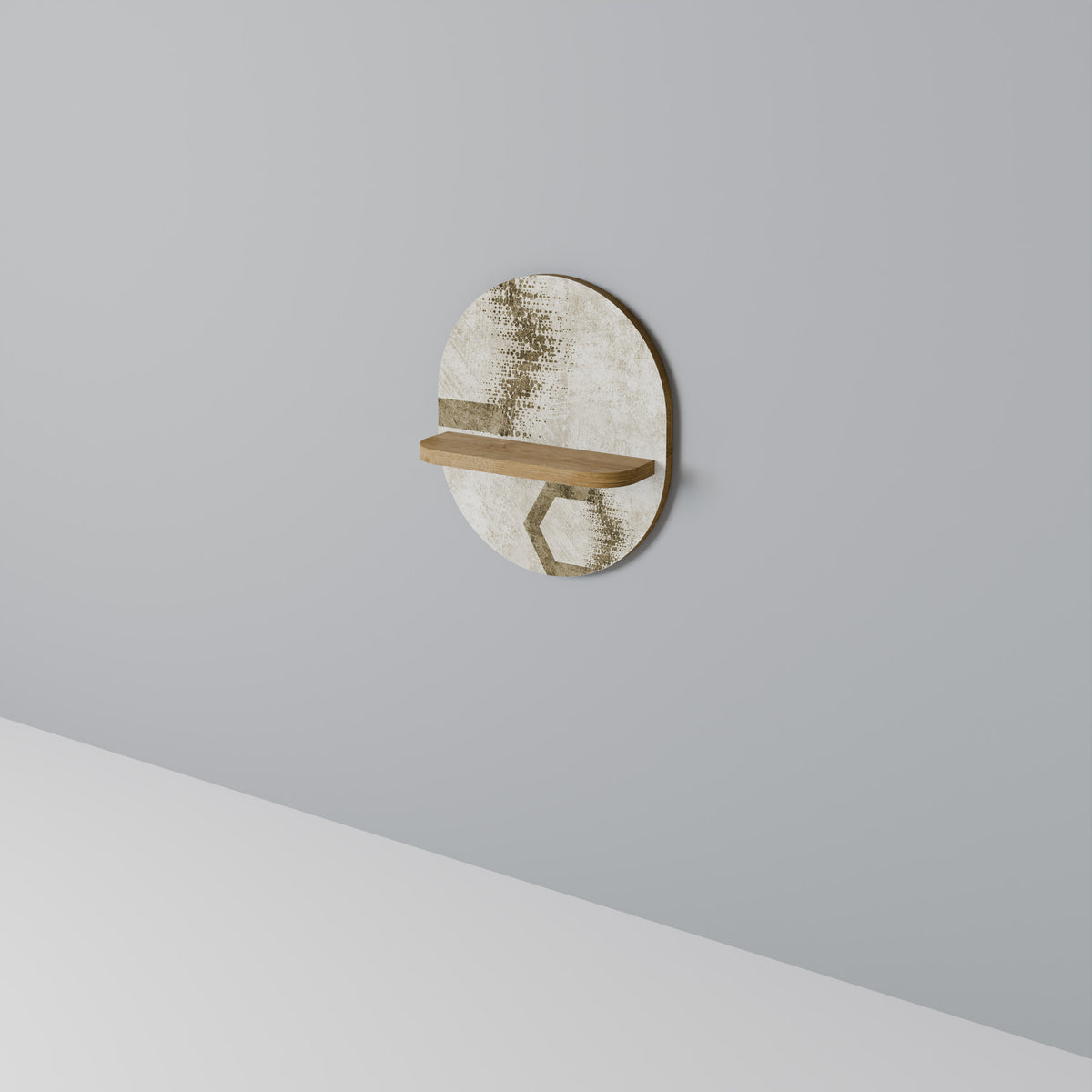 HEXAGONAL SHAPES Art Shelf