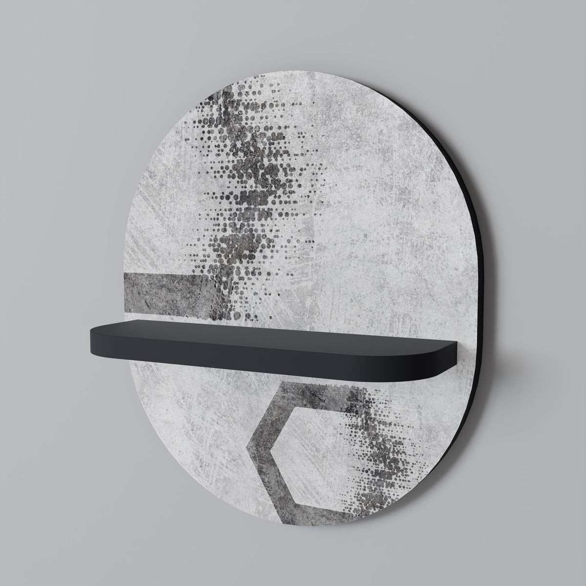 HEXAGONAL FIGURES Art Shelf