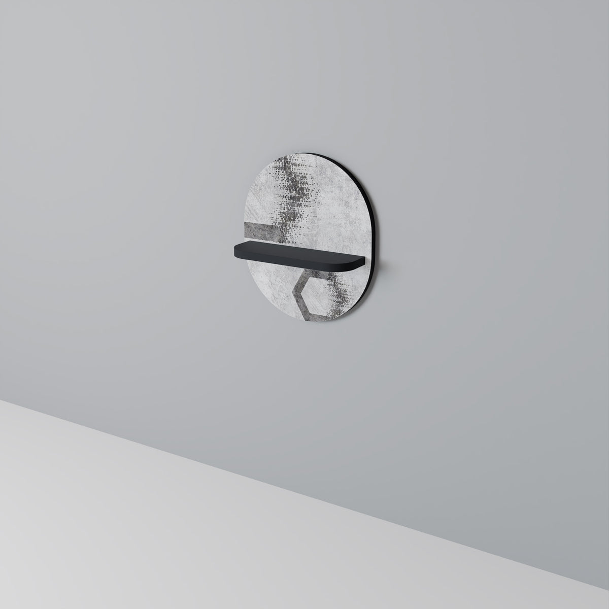 HEXAGONAL FIGURES Art Shelf