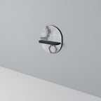 HEXAGONAL FIGURES Ovales Kunstregal in Schwarz