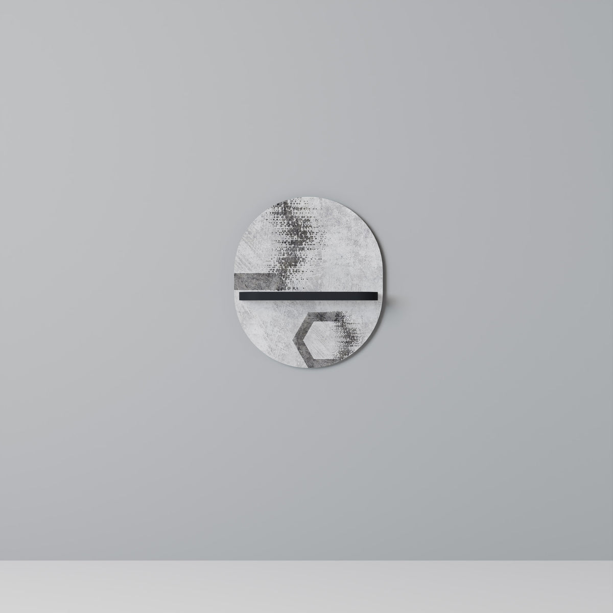 HEXAGONAL FIGURES Art Shelf