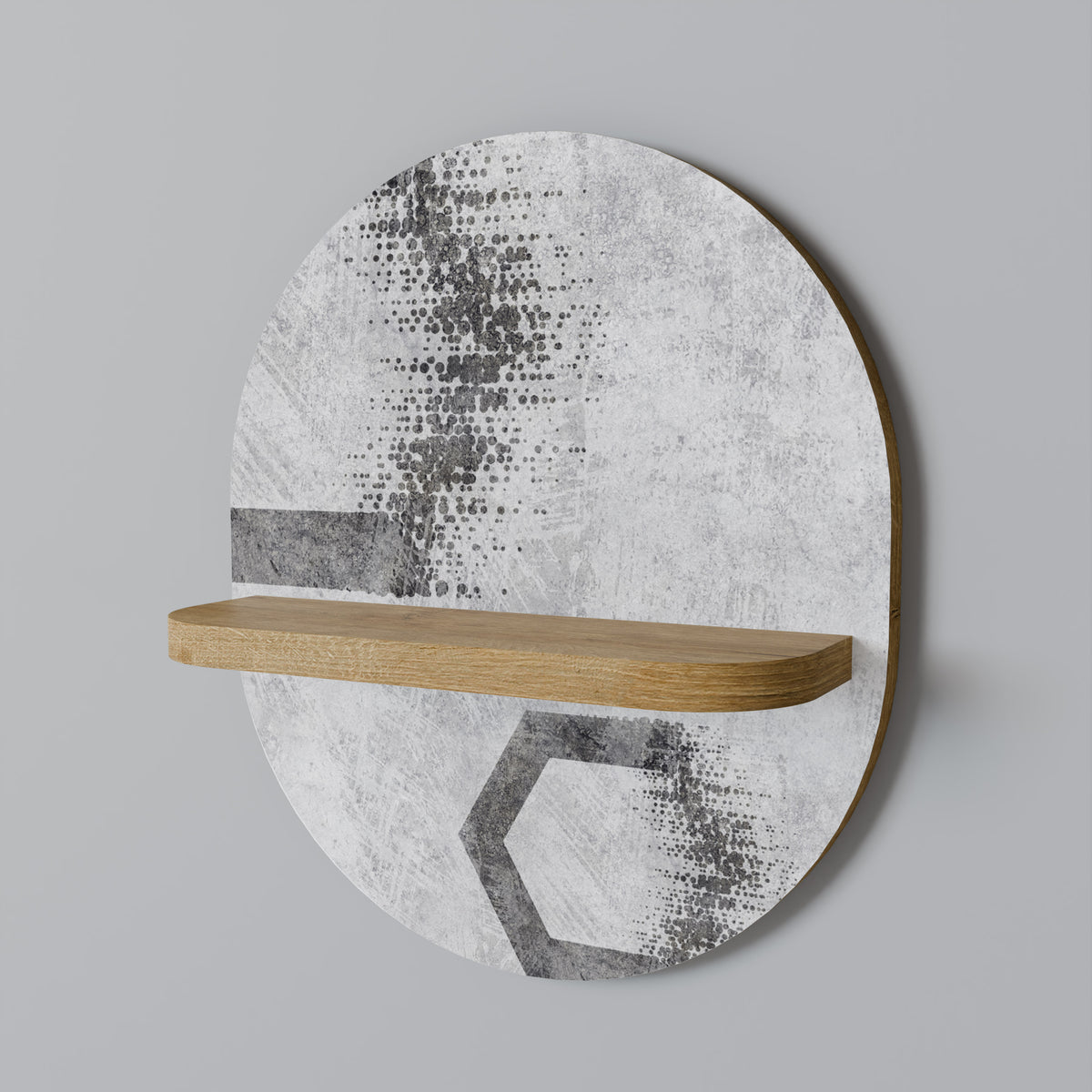 HEXAGONAL FIGURES Art Shelf