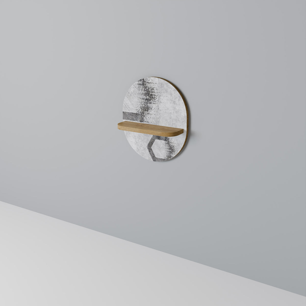 HEXAGONAL FIGURES Art Shelf