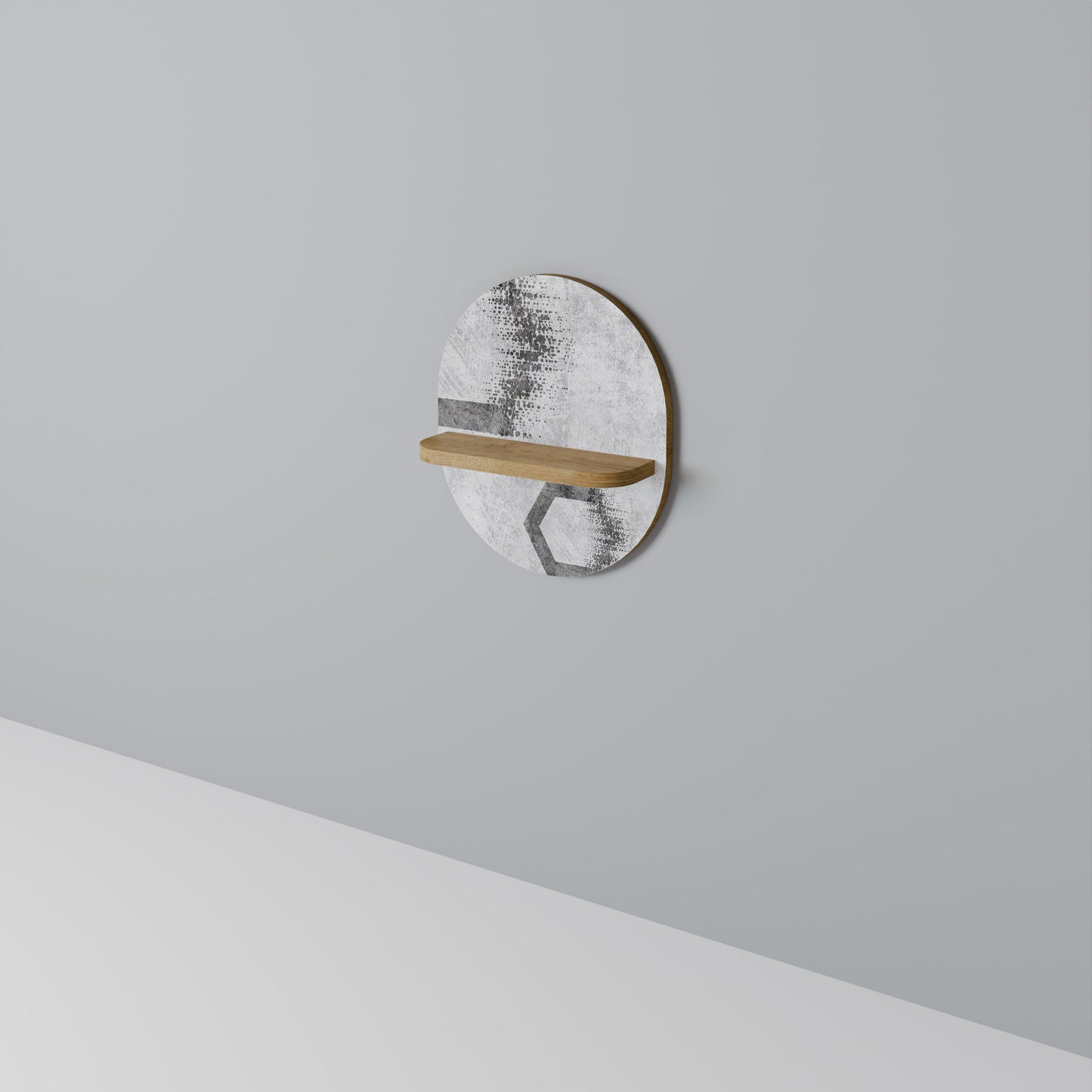 HEXAGONAL FIGURES Art Shelf