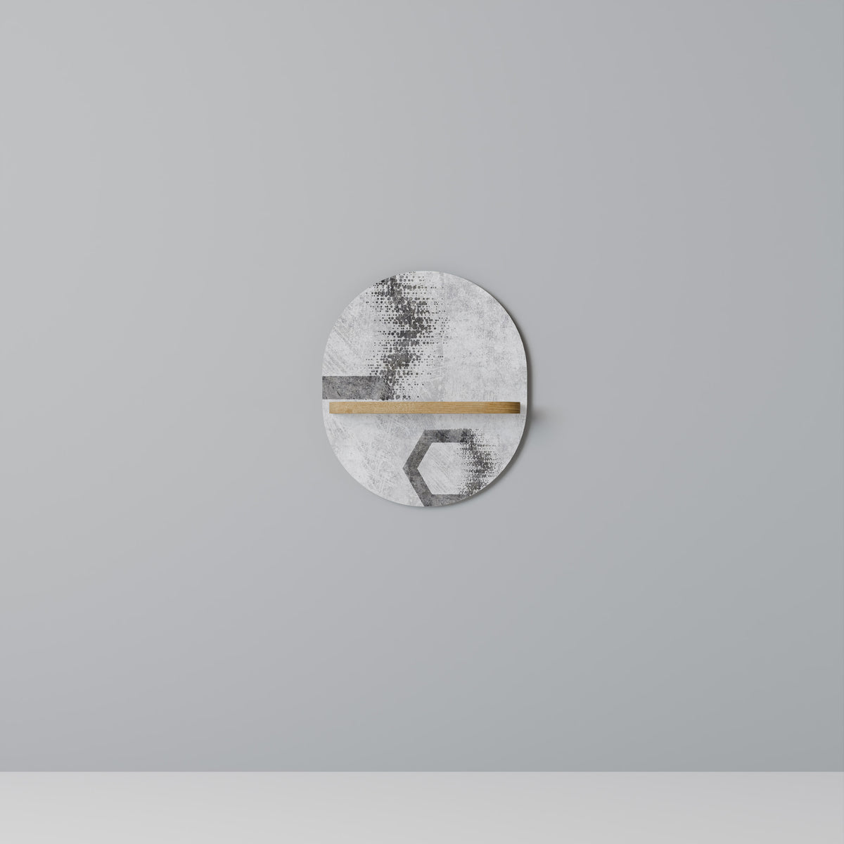 HEXAGONAL FIGURES Art Shelf